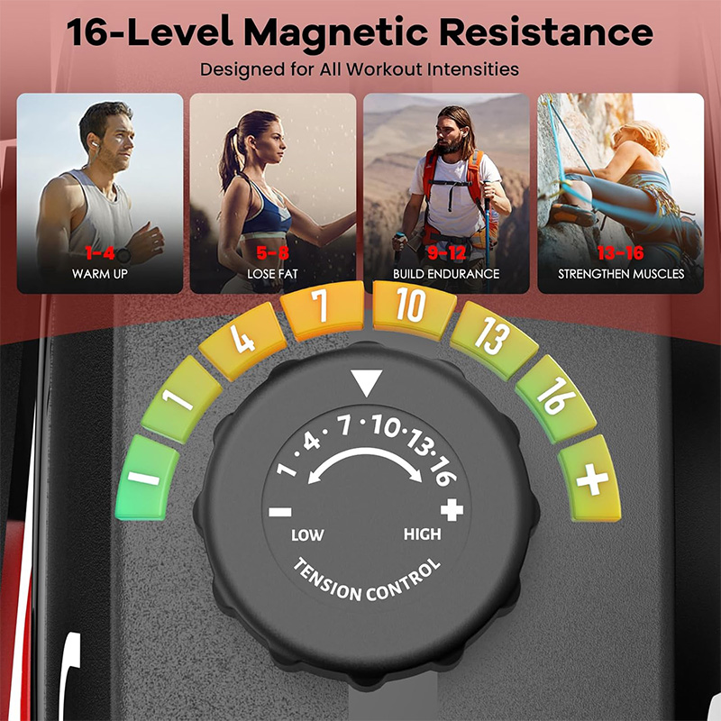 Pooboo Recumbent Exercise Bike - Exercise Bike Magnetic Resistance ulasan dan harga