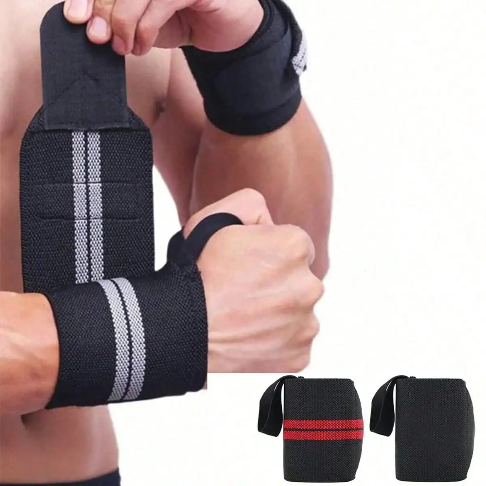 2 pcs Elastic Wrist Wraps, Wri - Wrist Wraps Weightlifting Support ulasan dan harga