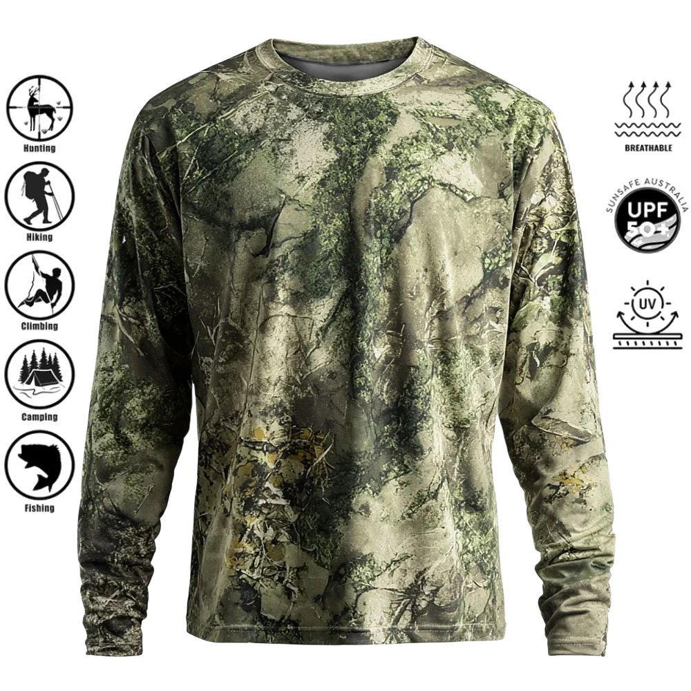 Men Long Sleeve T-shirt Polyes - Hiking ulasan dan harga