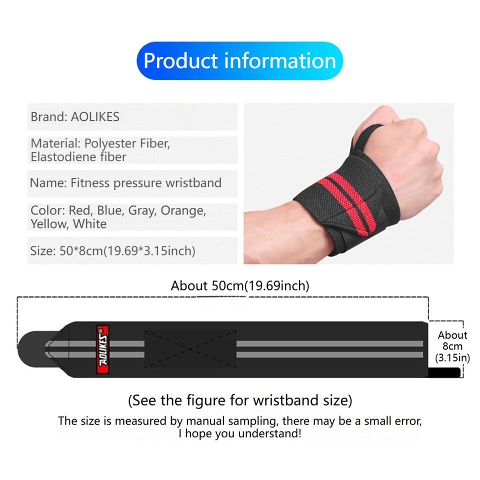 AOLIKES Fitness Wrist Wraps We - Wrist Wraps Weightlifting Support ulasan dan harga